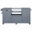 66.5 "outdoor solid wood kitchen island with stainless steel top and lockers-2069665269