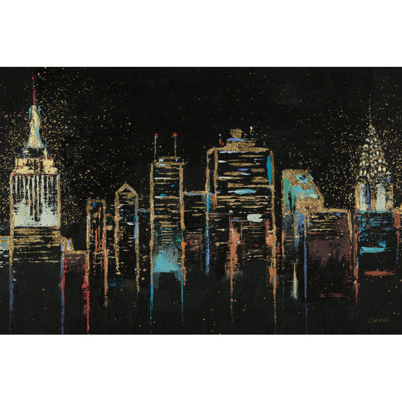 Paysage urbain, H 12 po x l 18 po x P 1,25 po