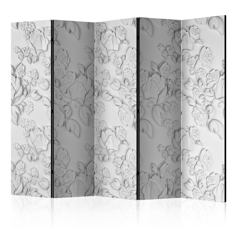 Demello 172cm H Solid Wood Folding Room Divider, 5
