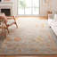 Tapis oriental en laine / coton noué à la main Samarkand - bleu / gris-1568984680