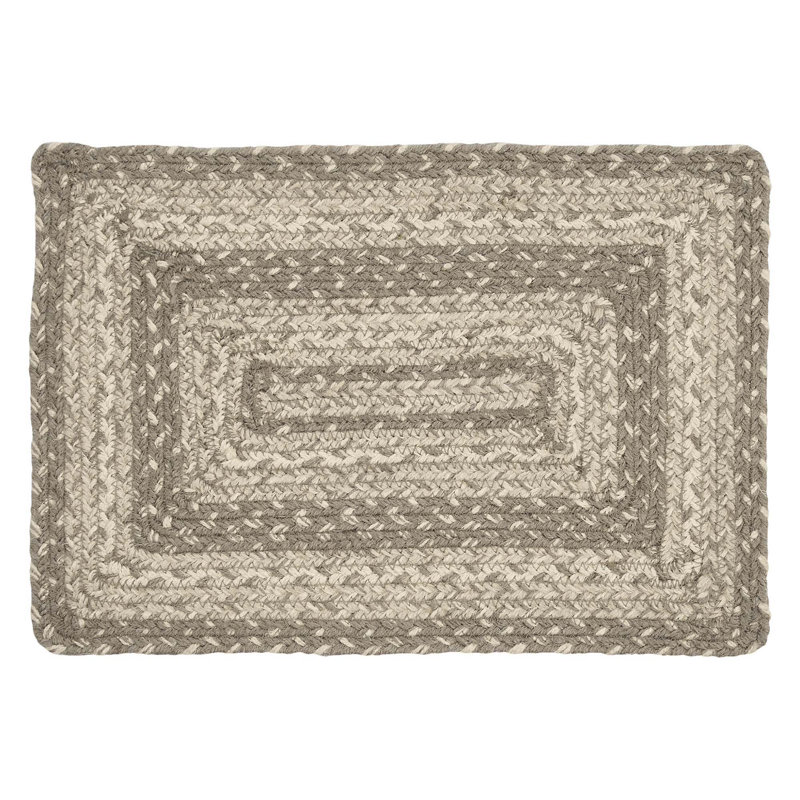 Napperon Birt Whistle 15 ", Kaki / taupe gris / crème