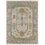 Karina Hand Knotted Wool Floral Area Rug in Blue/Gray/Rust/Gold-1094914655