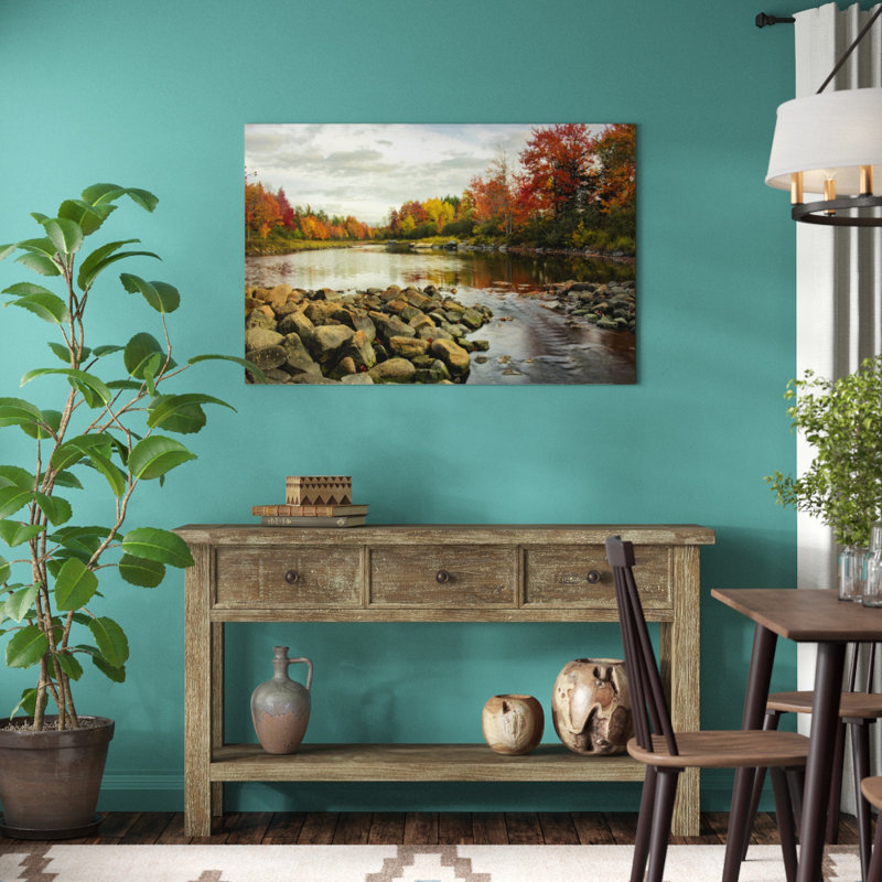'Northeast Creek' by Danny Head - Photograph Print, 81cm H x 122cm W, Black Floater Framed