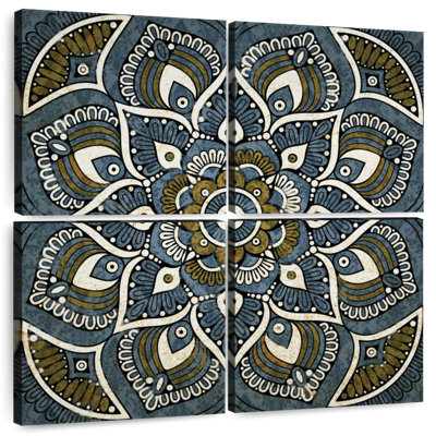 Mandala Kerner aux tons neutres