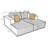 Boneless Froshtonvale Double Chaises Loveseat-545541884