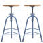 Tabouret pivotant en bois massif Jomarion-1332014964