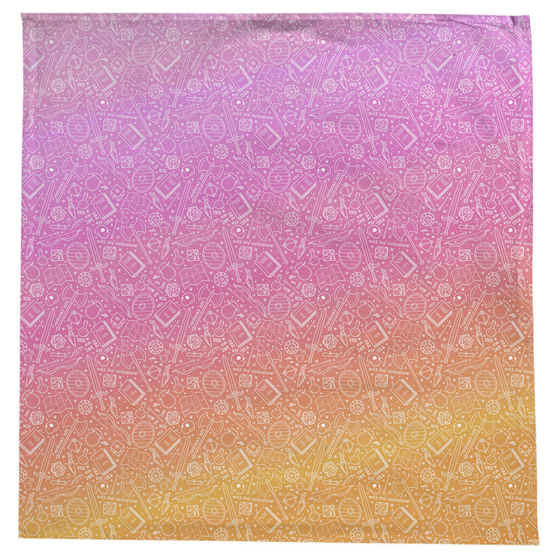 Nappe à motif rpg Leffel, Rose / dégradé orange