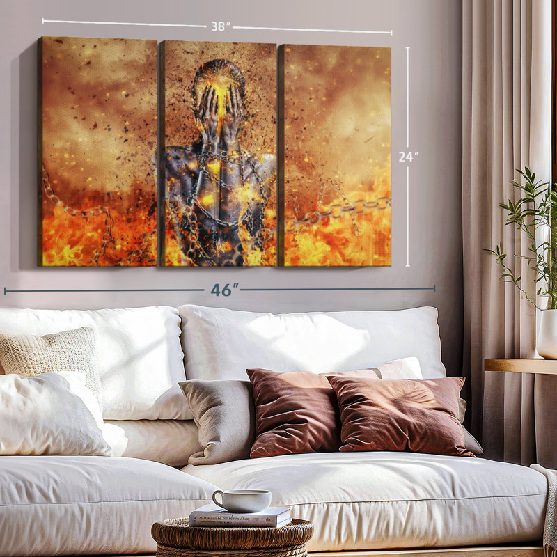 " Through Ashes Rise ", 24" H x 38" W x 1.25" D