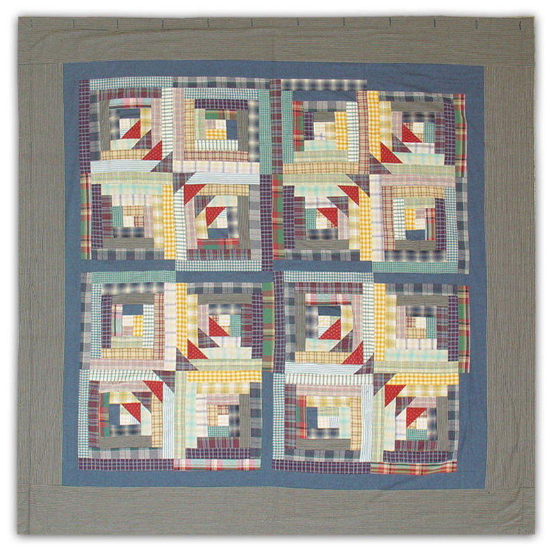 Cotton Geometric Shower Curtain