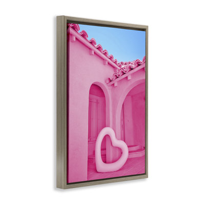 Pink Pop Heart at Villa Floating Frame, design by LISH Creative