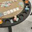Rylie 50" Round 8 - Player Foldable Poker Table with Chairs-98415530