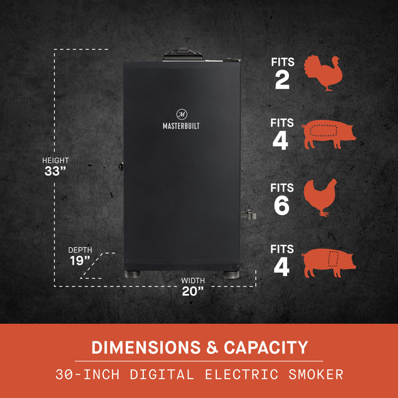 Masterbuilt 30-inch Digital Electric Smoker with No Window