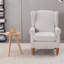 Ensemble de table basse et de fauteuils de style rétro vintage, fauteuil de lecture confortable à haut dossier et table basse en bois massif pour le salon et la chambre à coucher-938881290