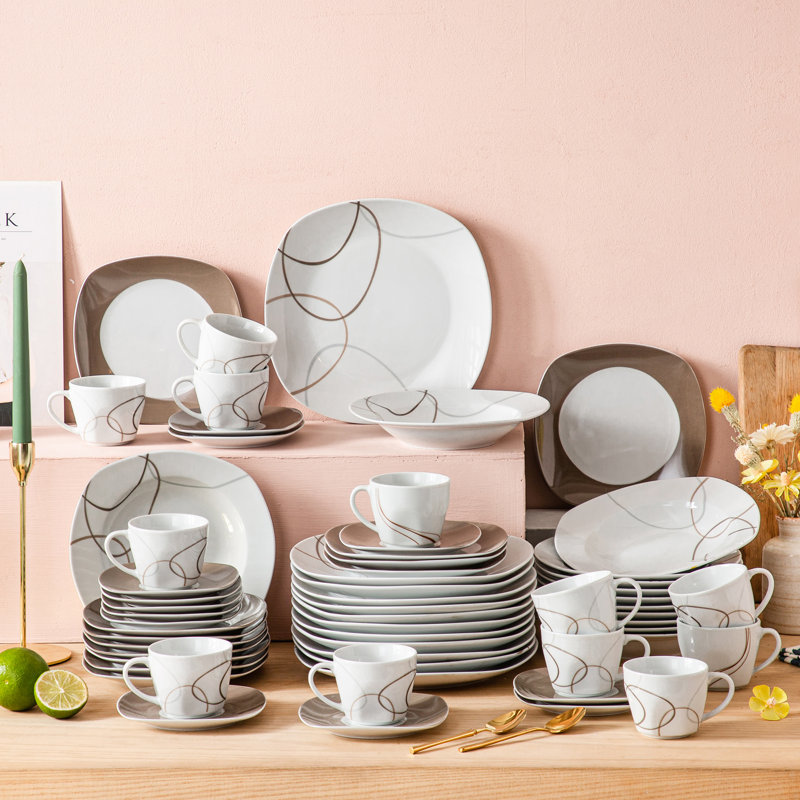Ceramic Dinnerware Set 60 Piece - Service for 12