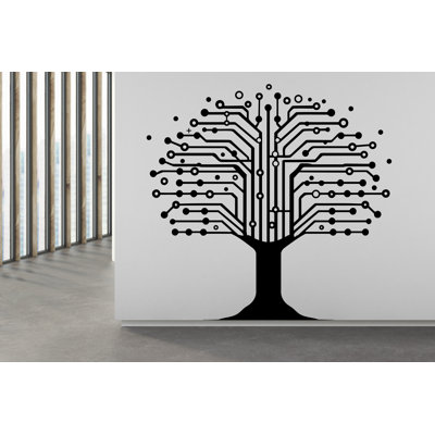Autocollant mural circuit, technologie vinyle
