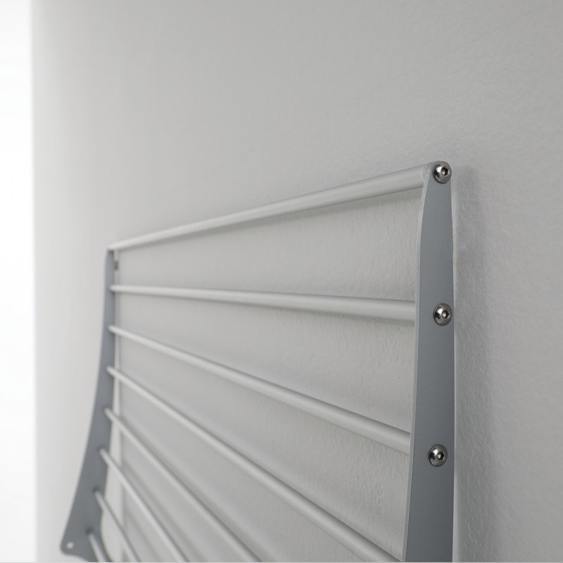 Foxydry Fold, Wall Mounted Clothes Drying Rack, 80cm H x 38cm W x 17cm D