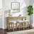 Sand Dune Console Table With 3 Stools