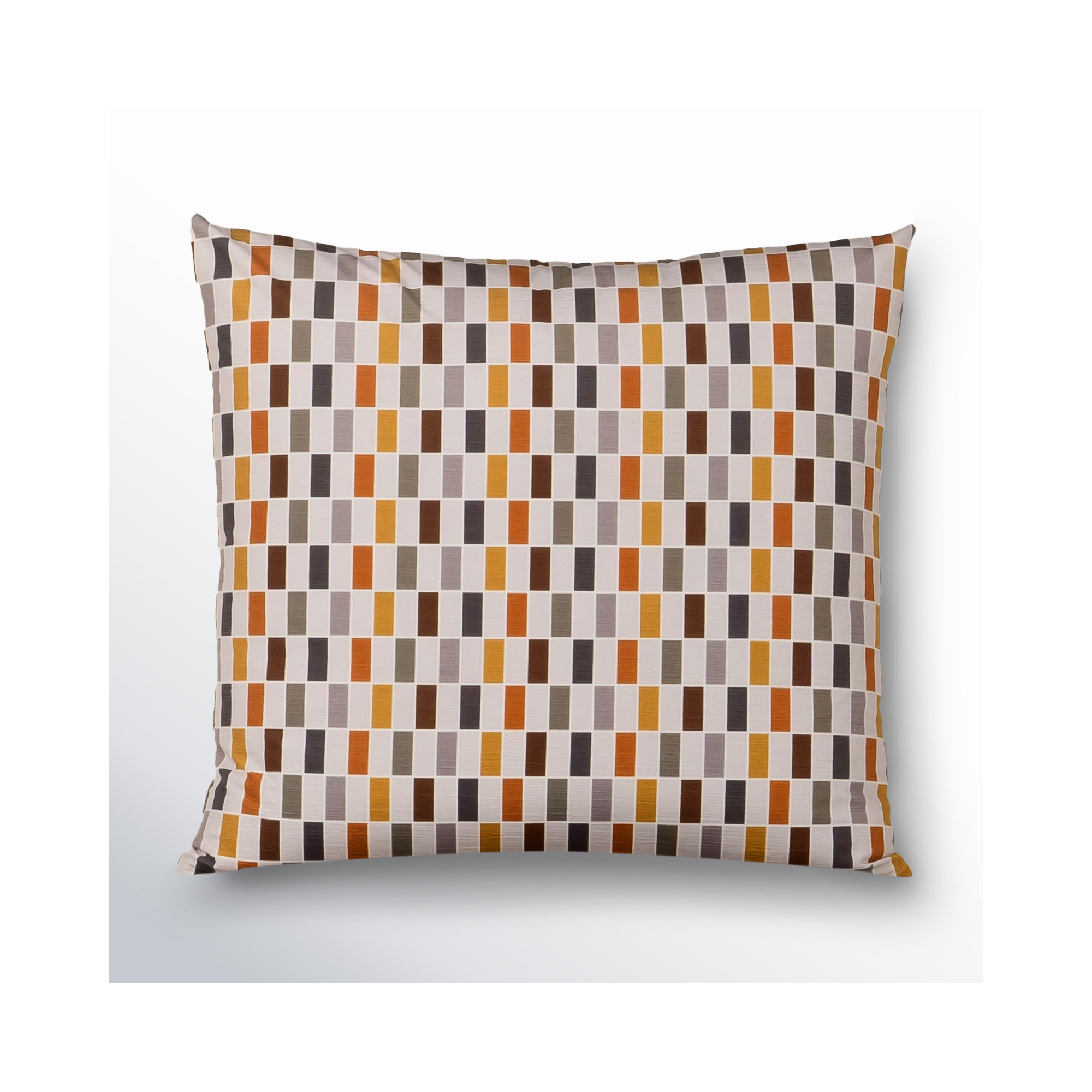 Mattia Geometric Throw Pillow, Feather, Rectangle 12"H x 21"W