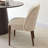 4 - Person Dining Table Sets With 52'' Solid Wood Round Table & 4 Upholstered Linen Chairs-1604943562