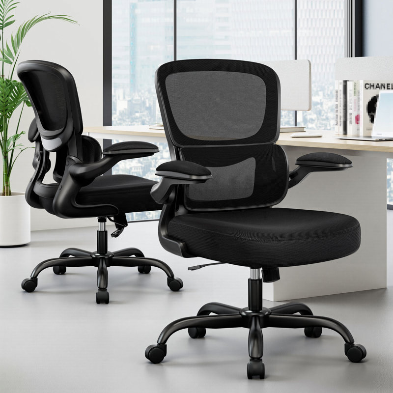 Dickens Ergonomic Mesh Task Chair, Black/Black