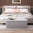 43" Folding Ottoman With Storage, Cotton-Linen Storage Bench, Modern Footstool For Living Room, Bedroom Entryway-1533279198