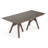 79" Brown Solid Wood Double Pedestal Base Dining Table