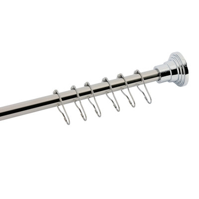 Kingston Brass Edenscape 38-Inch To 60-Inch Adjustable Shower Curtain Rod With Rings