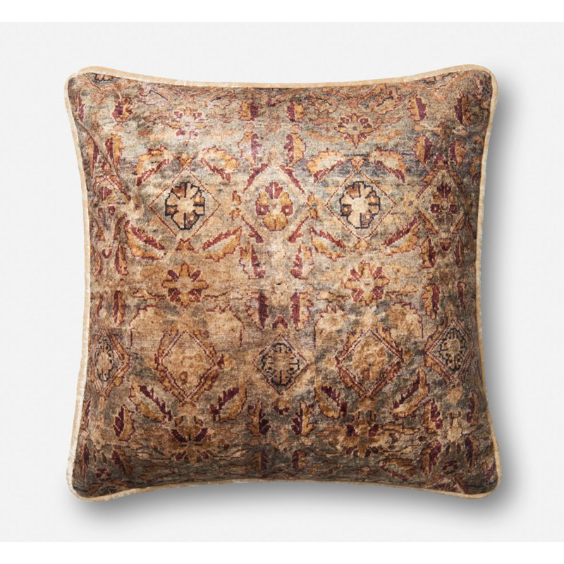 Delania Floral 18" Throw Pillow Cover, No Fill