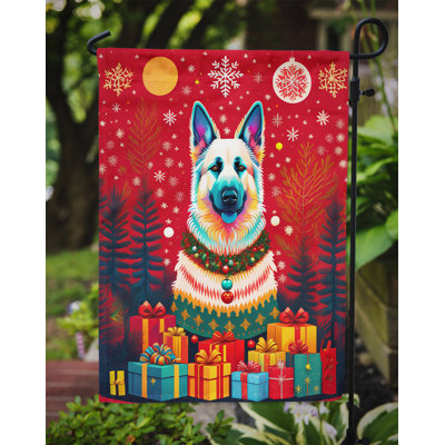 Drapeau de jardin en polyester double face H 15,5 po x l 11,25 po