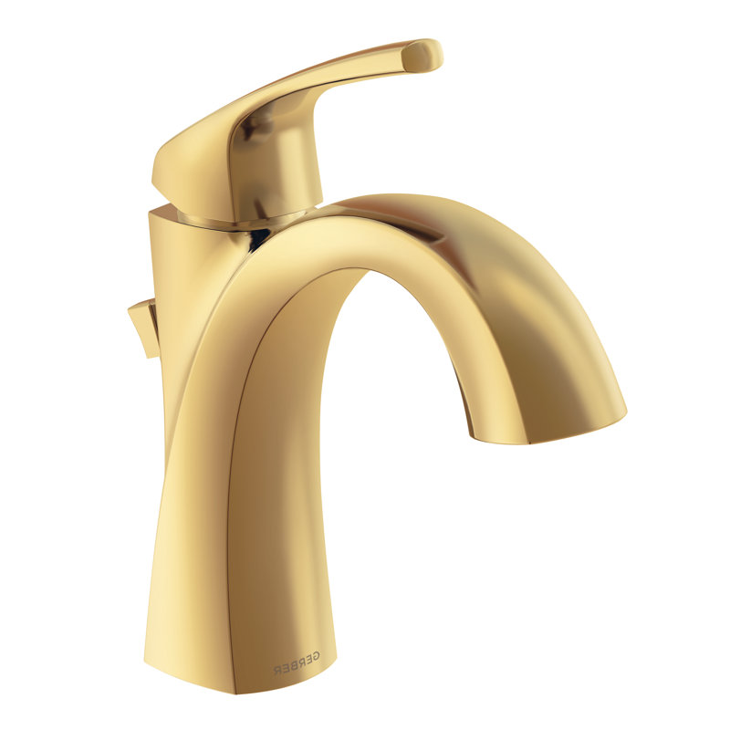 Robinet de salle de bain monotrou avec drain Vaughn, Bronze brossé