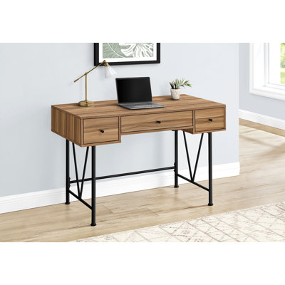 Bureau d'ordinateur, bureau personnel, ordinateur portable, tiroirs de rangement, L 48 po, bureau, stratifié, transitionnel