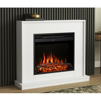 Flare White Electric Fireplace