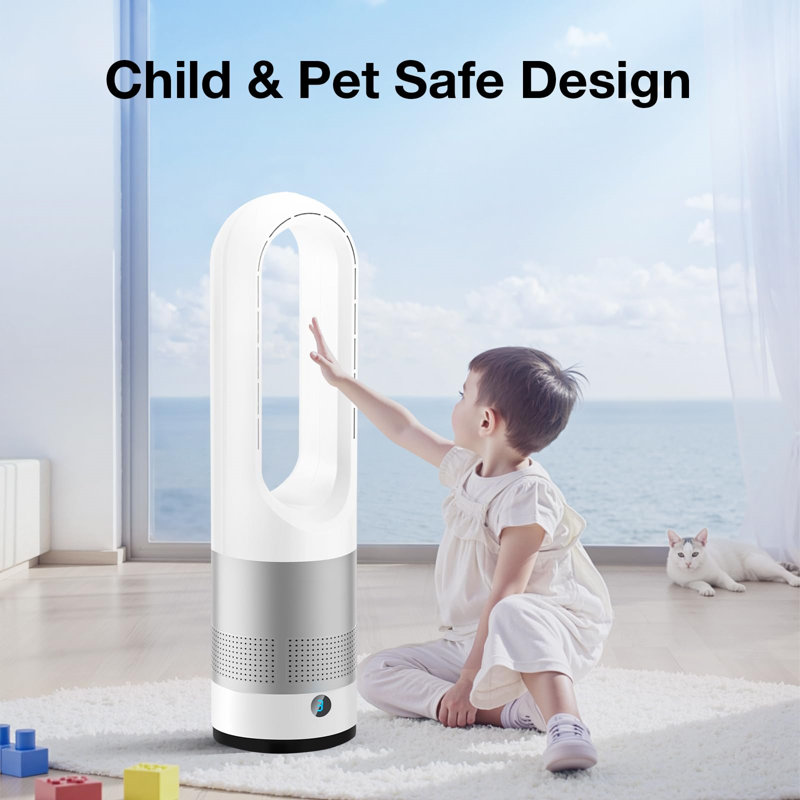 Fcbnposi 55cm Oscillating Bladeless Fan Fan