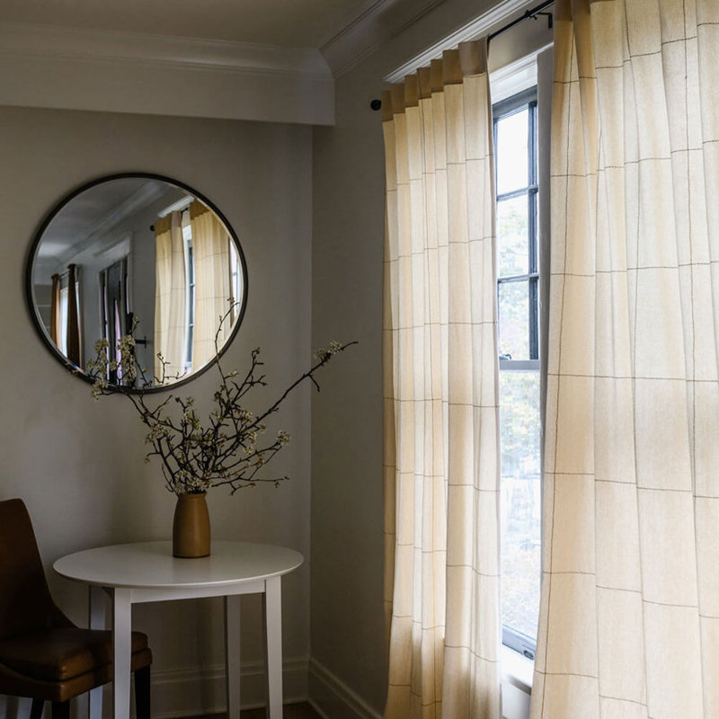 Semi Sheer Curtain Panel, 50" W x 108" L