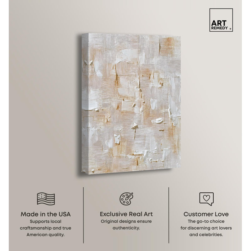 «Earth's Crust II Boho Decor», reproduction d'art sur toile par Art Remedy, H 15 po x l 10 po, Toile tendue avec châssis