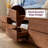 Modern 78.74'' Walnut Finish TV Stand With 6 Drawers