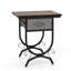48cm W Iron Bedside Table