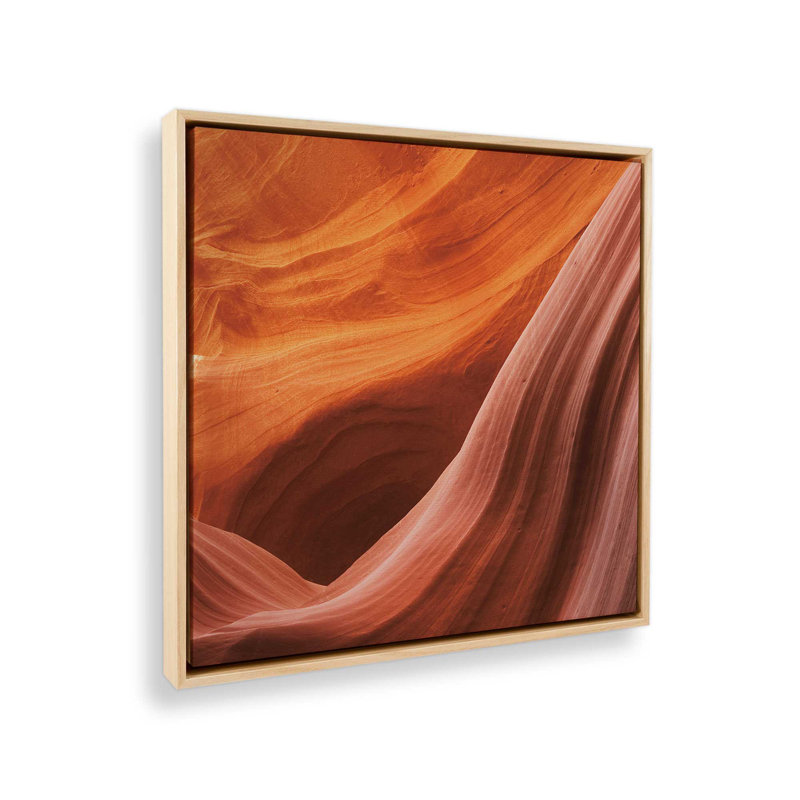 Sculpted by Time v2 Print on Rolled, American Maple Floater Framed, 12.75" H x 12.75" W x 1.75" D