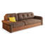 Causeuse à coussin 100% polyester Coffee