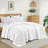 Goose Feather Fiber & Down Blanket, All-Season Bedding Comforter with Satin Trim - Soft Breathable Shell - Perfect for Layering - Machine Washable-102305820-102305816