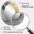 Abstract Marble In Grey And Gold Tones VI - Large Oval Wall Mirror On Metal-56389213