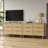 Seeneytown Rattan 6 Drawer Double Dresser Wood Chest of Drawers for Bedroom-2128442452