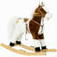Cheval à bascule avec son, cheval à cheval avec selle, fauteuil à bascule pour tout-petit, cadeau pour 3 à 8 ans