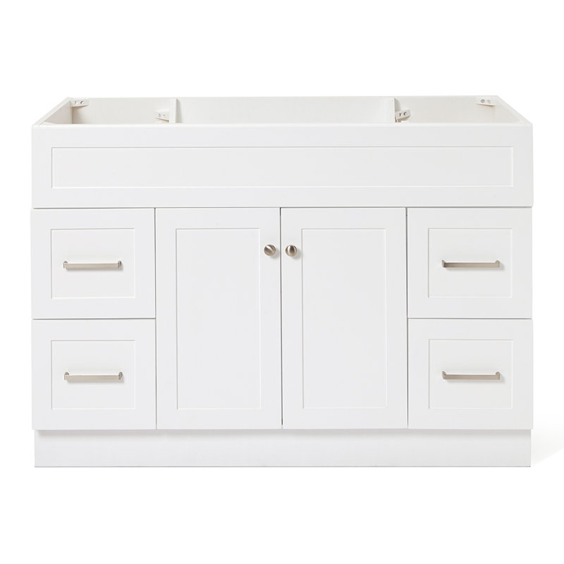 Base de meuble-lavabo simple 48 po Hamlet, Blanc