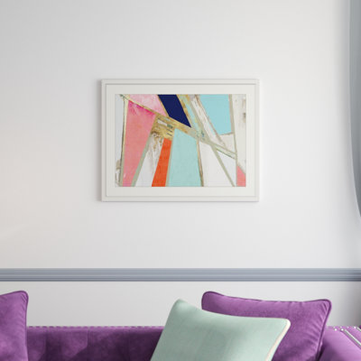 Warm Geometric by PI Studio - Picture Frame Print on Canvas