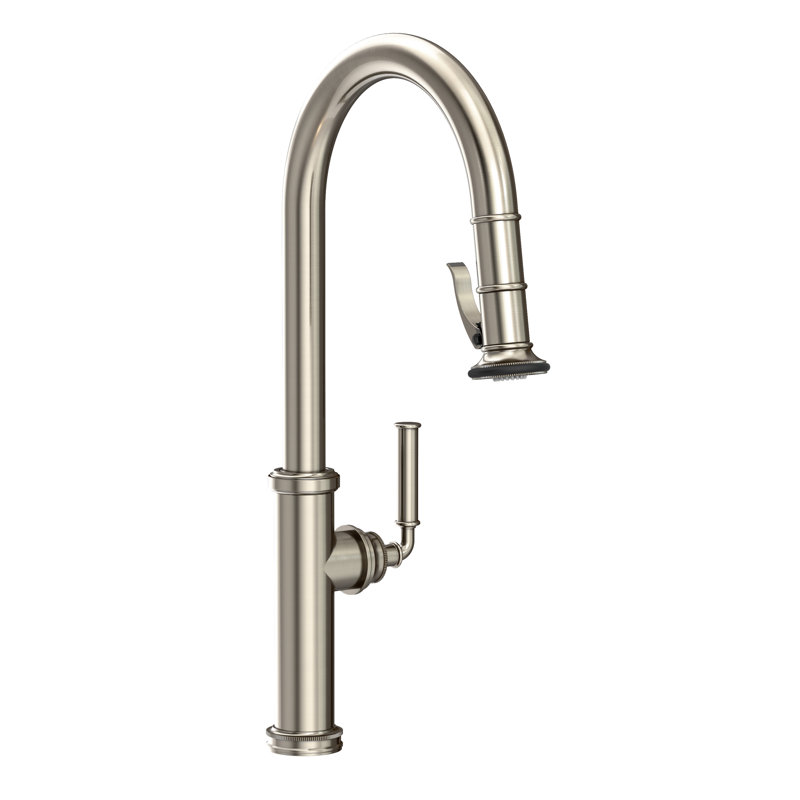 Pull-Down Kitchen Faucet - Trigger Spray, Antique Nickel