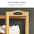 Bamboo Shoe Rack With 6 Tiers For Entryway, Natural Wood Shoe Storage Organizer