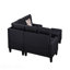 Canapé modulaire 6 pièces, noir