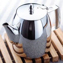 VeoHome Stainless Steel Teapot with Infuser 500 ml – Keeps Heat Thanks to Its Double Walled Design