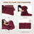 Outdoor Replacement Cushion Set Deep Seating Seat / Back Cushions with Ties (Set of 2)-396330686